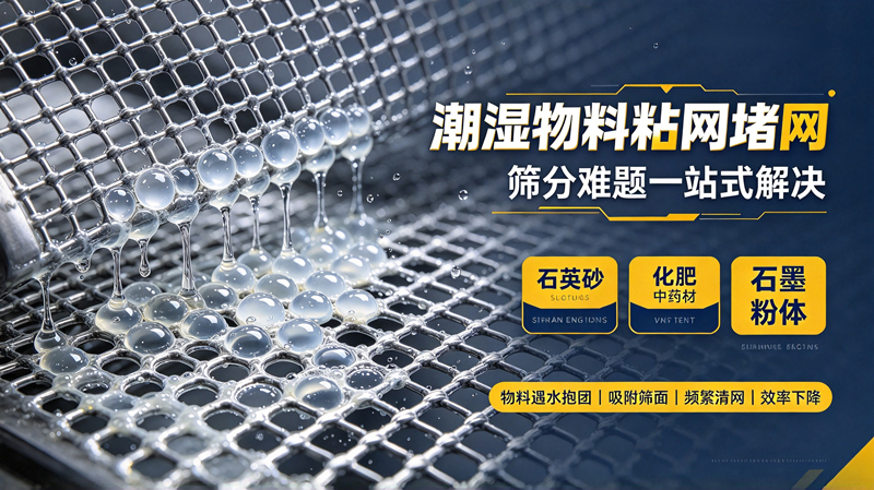 潮湿物料粘网筛分难？方形摇摆筛厂家解决行业难题